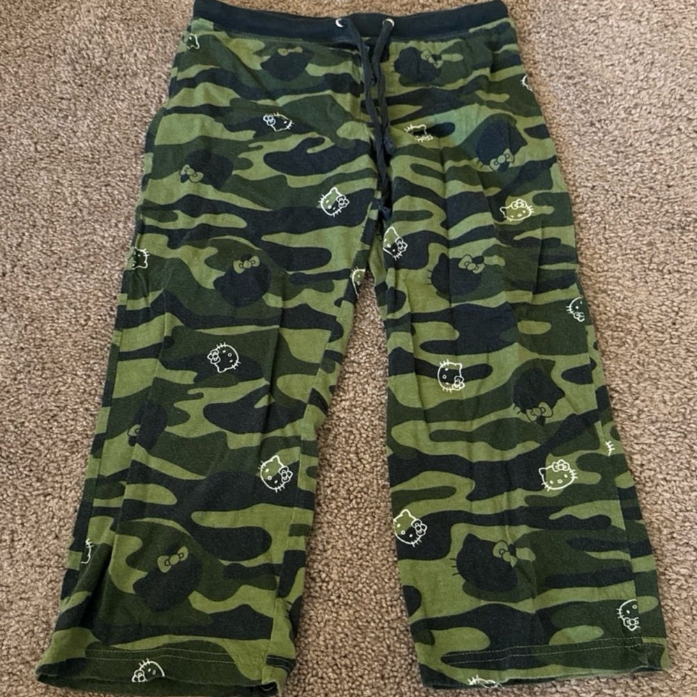 Sanrio Hello Kitty Camouflage / Camo Pajama Pants